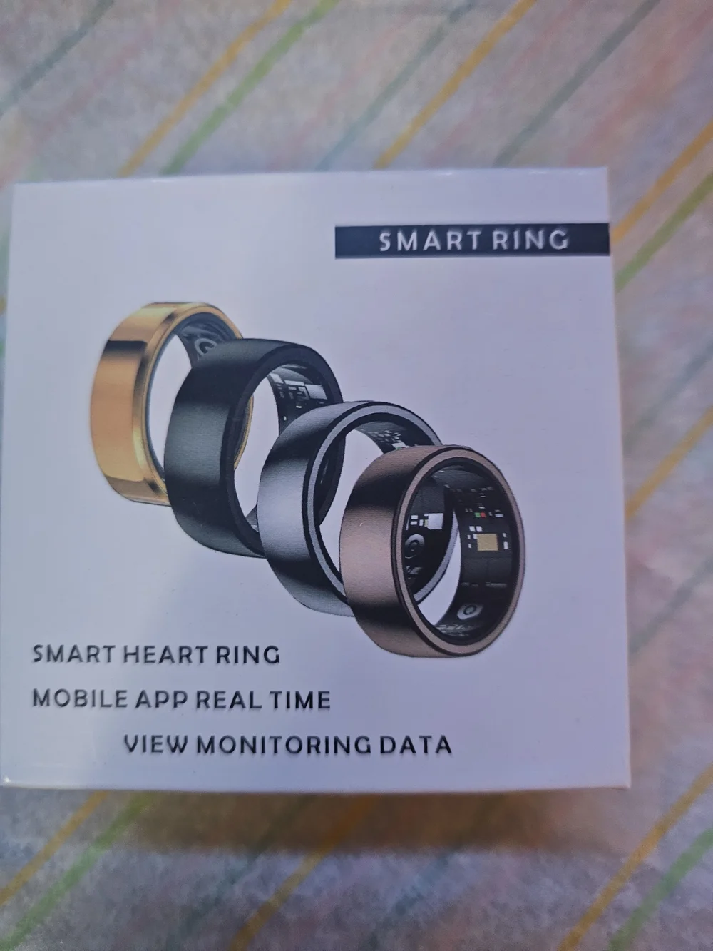 Smart Ring Health Tracker - Black